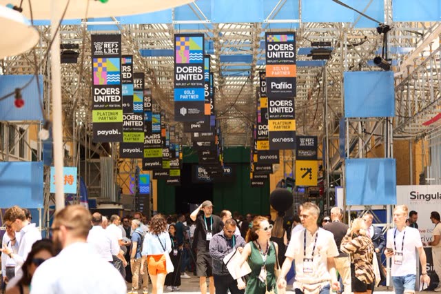The expo boulevard at Doers Summit